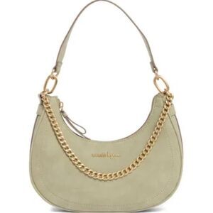 NWOT Nanette Lepore Green Chain vegan leather Shoulder Bag